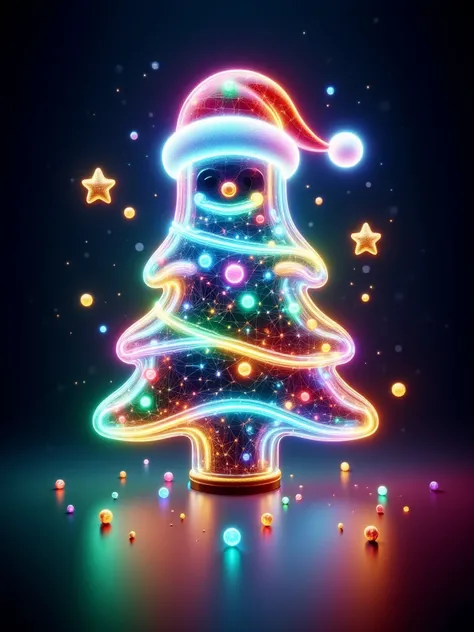  art illustration， flat style，Hand-drawn style，Bold Thick Lines ， Solid Block Dopamine，Q Cute， adds a gorgeous festive atmosphere ， Christmas-inspired logo 。 The bell has exquisite patterns 、 x} The gold button shines brightly ， He wears a red hat ， logo a...