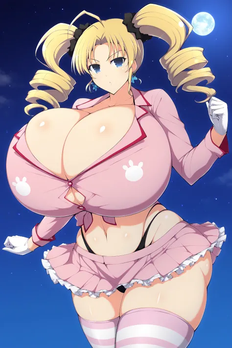 yaegashi nan, senran kagura, senran kagura burst, senran kagura new link,Inazuma 
, ,,  gigantic breasts, gigantic ass, giant thighs, Prompt: safe_pos, score_9,, shiny skin, huge breasts, wide hips, thick thighs,a cartoon artwork of a fictional woman in a ...