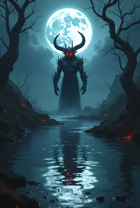 A demon who loves the moon in the river