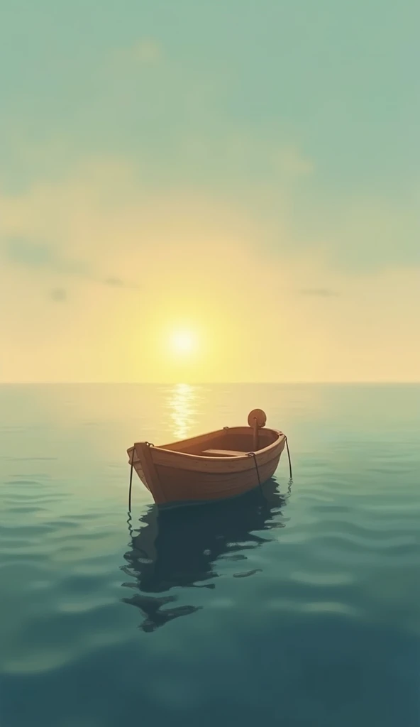 Description: A symbolic image of a lifeboat drifting into the horizon as the sun rises, representing hope and remembrance.