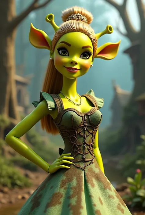 Shrek as Barbie 