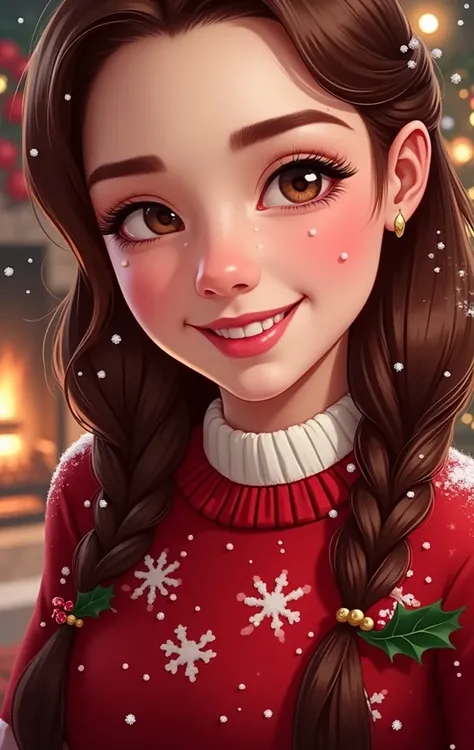 Can you help me edit with Christmas perspective without changing my face so much 