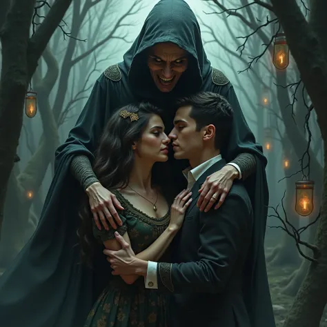 A mean witch was jealous of a little Daniel and Kathrines love, so she used magic to separate them and put them in different places.