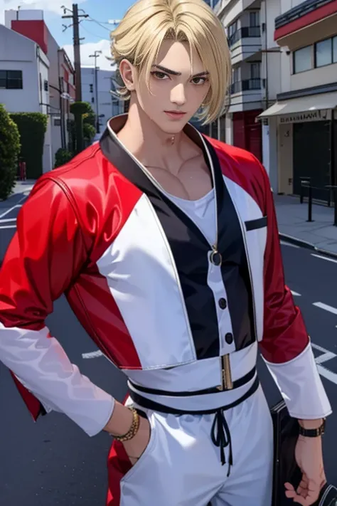 (HIGH DEFINITION ANIME  ), (   best quality ),(Overall view),Backstreets,  Japanese with a  with a cool and handsome face ,美しい若い18 years old,  ,  beautiful macho young squadron hero with a cool handsome face,   shiny squadron hero costume , 18 years old,  ...