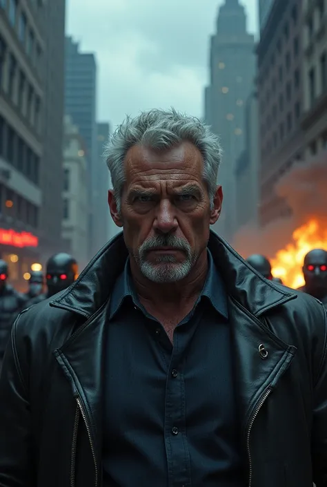 Thunderbolt Ross in a completely destroyed apocalyptic city, marvel villains, focus on the face, night weather, focus on the face, Ultra HD quality, best quality, high quality, realistic quality, sharp, ultra-realistic and realistic, best quality, apocalyp...