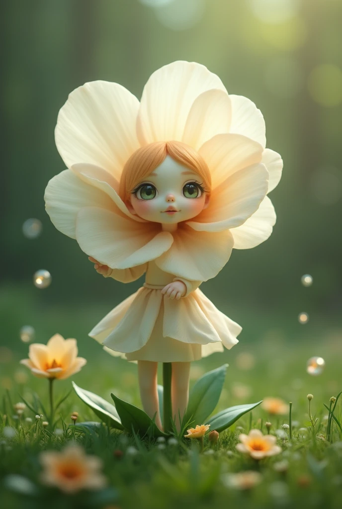 A flower that says I am the doll of the group 