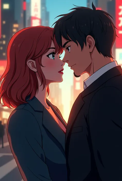 A female journalist and a male prosecutor lovers animated version 