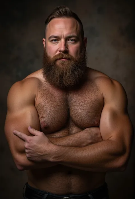 8K Very Best Highest Realistic very Realistic real 8K very detailed highly photorealistic very real realistically detailed very close-up portrait photo of a Very handsome big bearded and rugged hairy burly chubby beefy dad body man, wearing very realistic ...