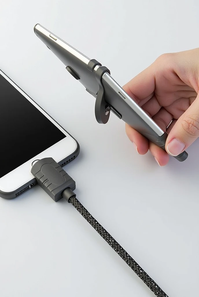 no, It is a protective cable clip for the cell phone charger to prevent it from breaking