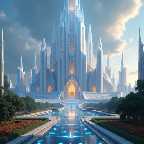 A futuristic royal palace with 24 septillion.