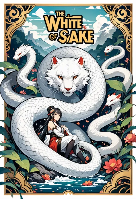 rating_safe, score_9, score_8_up, score_7_up, score_6_up, score_5_up, score_4_up, hires, source_furry, cover page, top quality, best quality, High-quality illustrations, masterpiece, super high resolution, detailed background, The Legend of the White Snake...