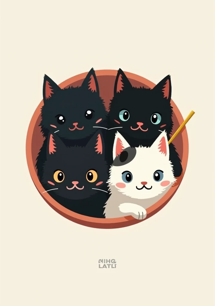 Add sushi rolls around the kitties.