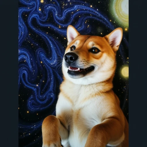 The emperor galaxy shiba dog