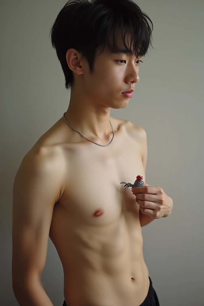 naked korean cute boy with small cock