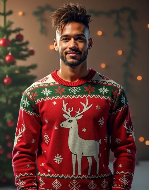 Neymar Jr with Christmas clothes 