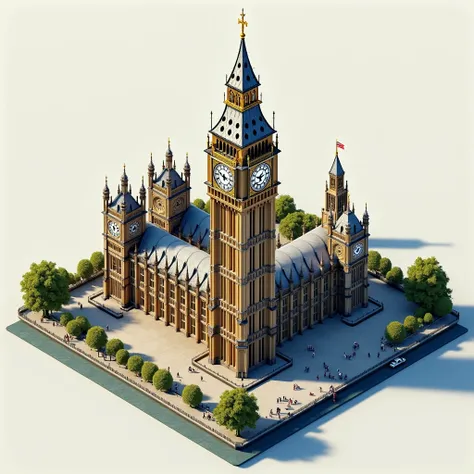 Orthographic view of big ben