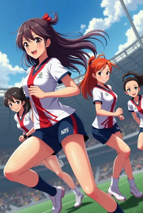 Create female athlete characters in anime
