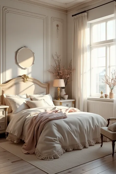 White vintage bedroom