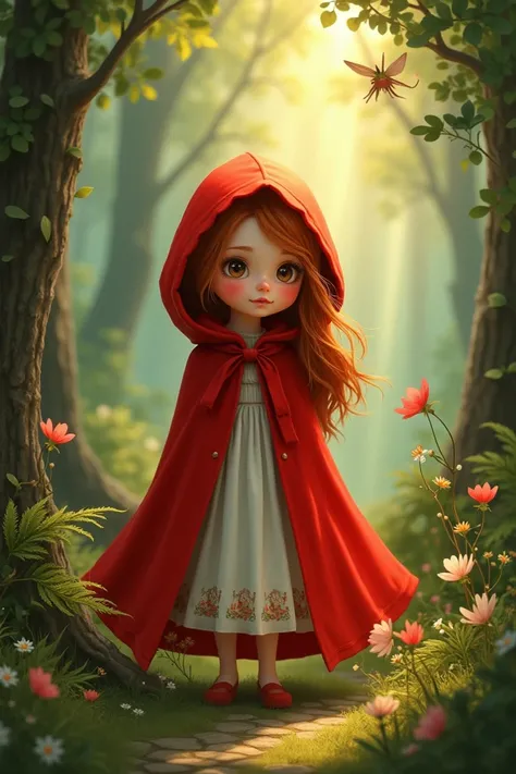 Petite fille chaperon rouge 