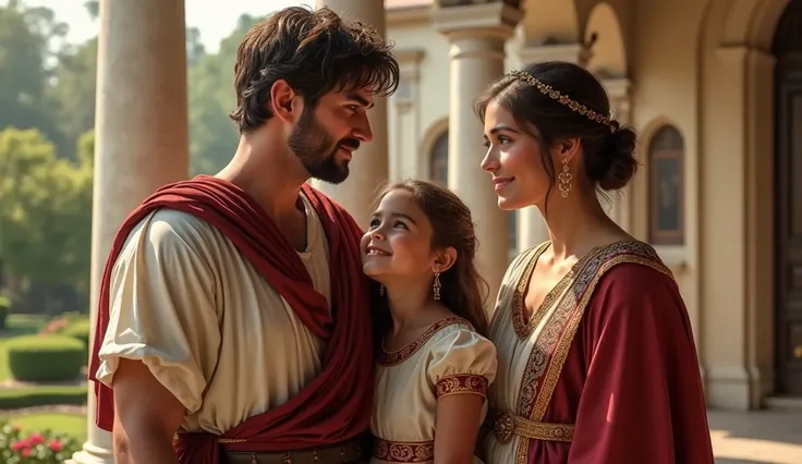 a Roman-era couple with an only daughter