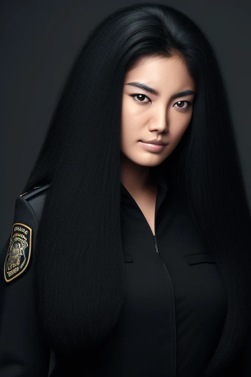 jet black hair,most very long hair,most very lion hair,most very wolf hair,most very frizzy hair,coarse hair,most very spread hairstyle,thick hair,fluffy hair,most very heavy weight hair,hair covering left eye,heavy looking hairstyle,most very voluminous h...