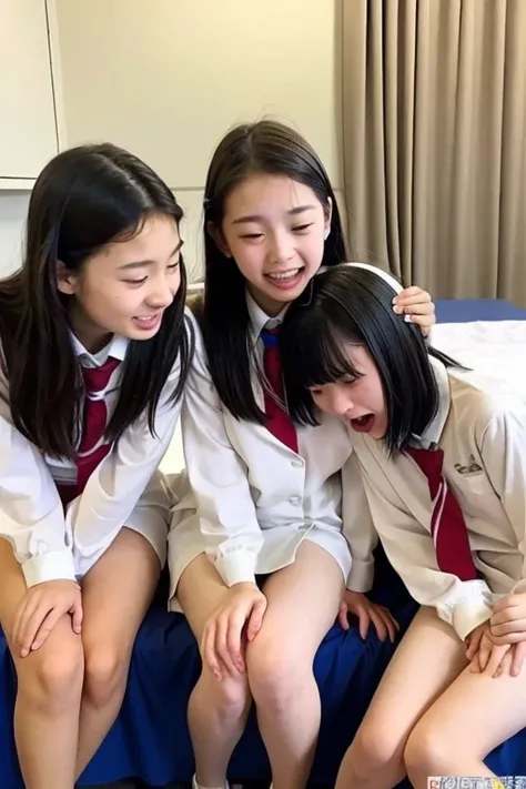 very young female middle school sisters,they are completely naked 、 my sister has sex with a guy、Group sex with 1boy、 climax ecstasy 、Exhausted、 school uniform