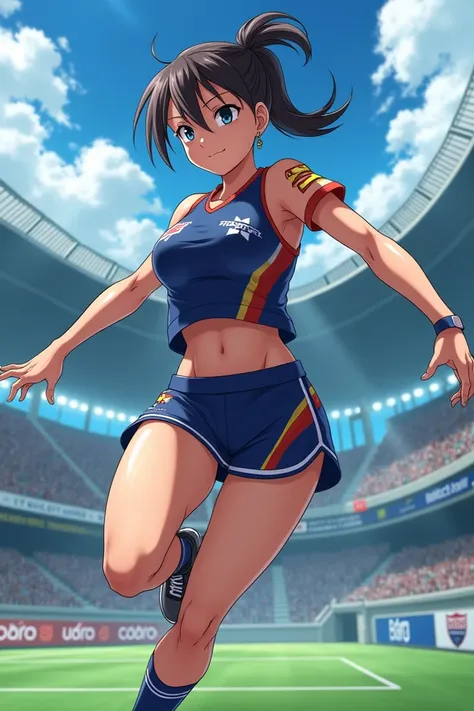 Hot sportswoman anime girl