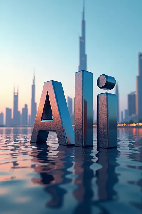 Ali name 3d design with dubai beautiful place