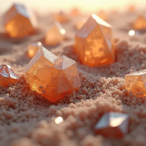 Create a texture that covers the entire 3D close-up image of sand crystals