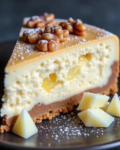 😍🍍 Cheesecake with Pineapple and White Chocolate Nuts
Ingredients :
 1 1⁄2 cups of Graham cracker crumbs
1 ⁄2 cup of melted butter
24 oz softened cream cheese , 
1 cup of granulated sugar
3 large eggs
1 teaspoon vanilla extract
1 cup of crushed pineapple, ...