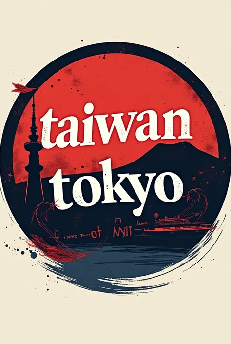 logo text：TAIWAN TOKYO HOT TOKYO "HOT" TAIWAN， graphic element ：以TH兩個字體As a graphic ，Color， a feeling of fascination ， with TH two fonts as graphics ，As a graphic ， ultimate solution ： LOGO embodies ，Charming and passionate feeling all in one circle