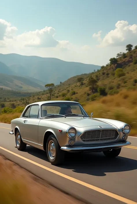 Silver fiat 130 coupe in Zambia 