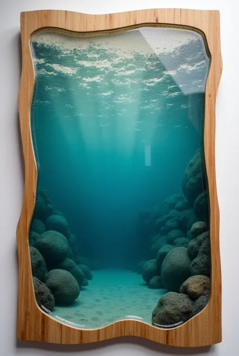 Different styles Wooden board with epoxy resin sea effect