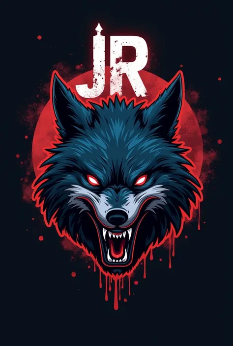 I will create a logo for the player profile, it will say "JR" on the front and it will be wolf themed, make it horror anime