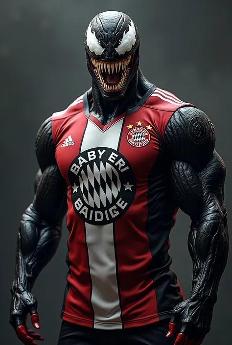 Venom wearing the Bayern Munich jersey 