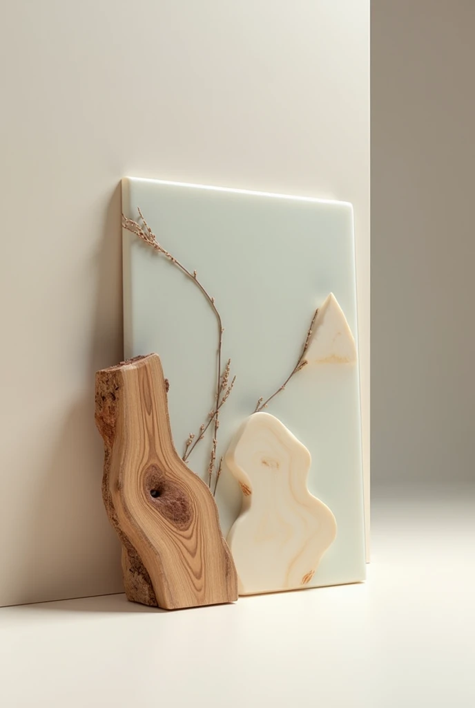 Resin board with wood modern