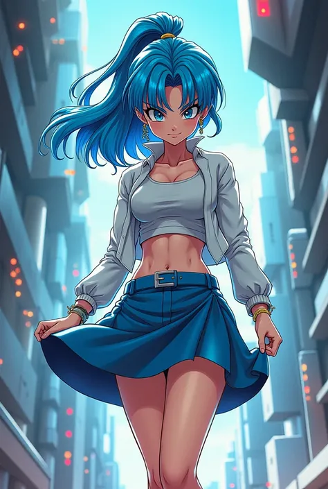 Bulma in a skirt


