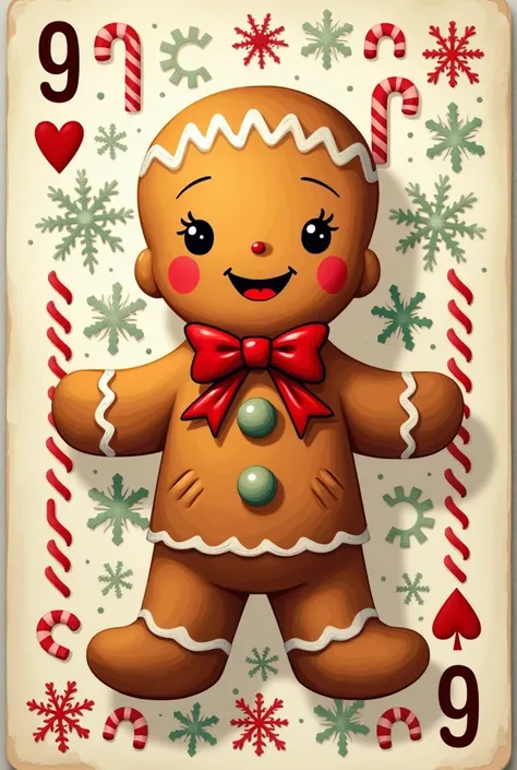 Mr. Gingerbread background as a card for Mafi