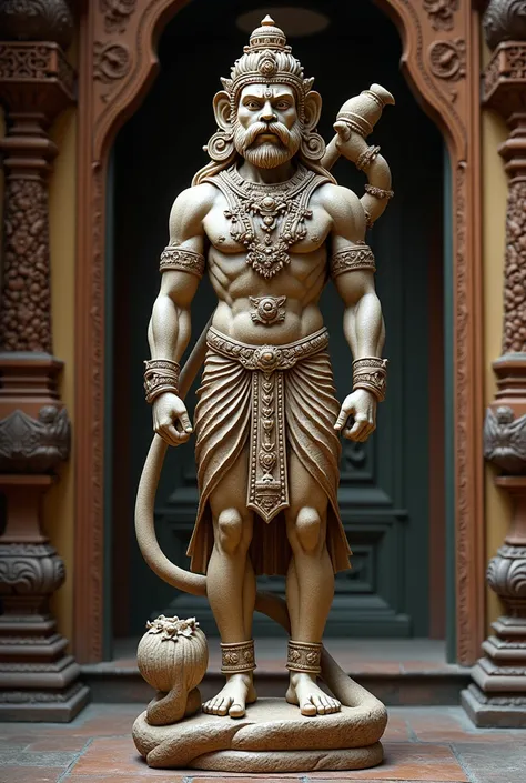 Hanuman bhagwan traditional view statue