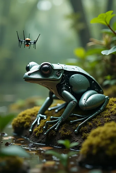 a frog with artificial intelligence