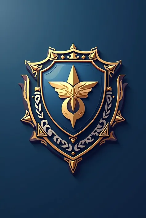 Shx army badge for social media with stronghold logo blue white and gold colors