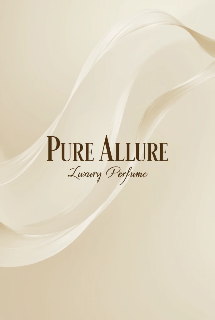 Logo for a perfume named pure allure . Without a women in it . And also write LUXURY PERFUME 