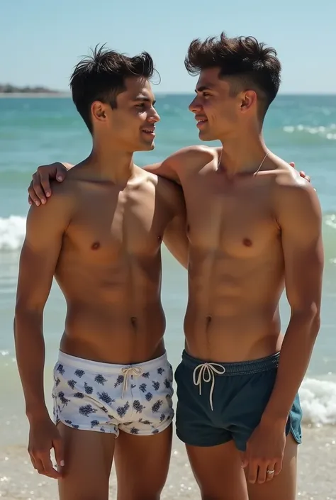  Two 15-year-old straight Latino boys shirtless only in underwear or swim shorts,  they like each other he just doesnt have the courage to admit . MIGUEL E MICKAEL 
MIGUEL, He is ,  short hair,  BODY OF A YOUNG SOCCER PLAYER , shirtless ,  TIGHT SWIMSUIT T...