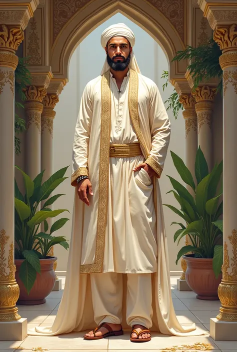 illustration of muslim groom