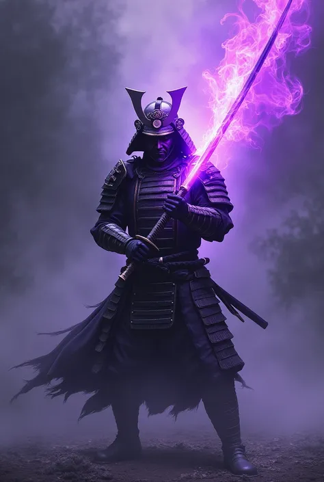 Katana Catching Purple Fire