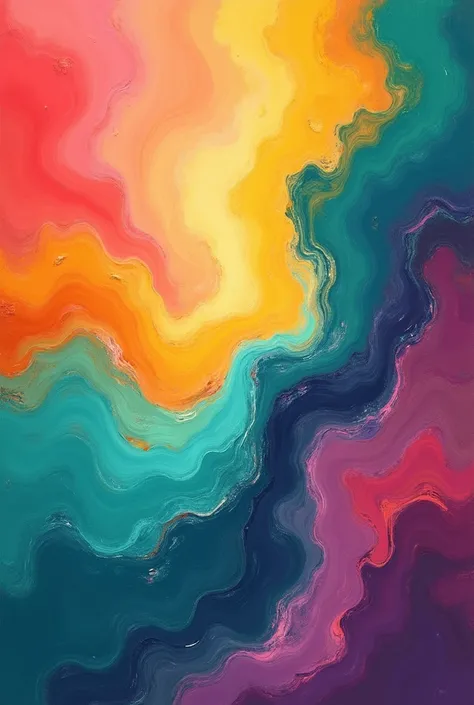 wallpaper with intense pastel-colored strokes with brushstrokes technique on red orange yellow green turquoise blue violet that make us feel hopeful
