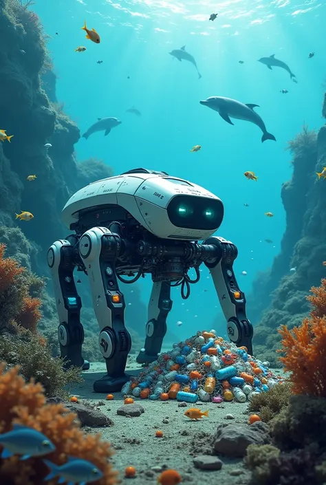 Robot that cleans up trash in the oceans