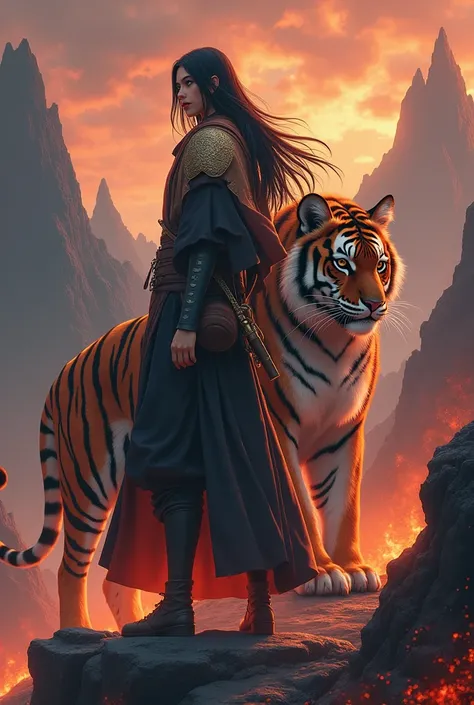  Hashirama with a Tiger 1 behind him, and burned mountains 