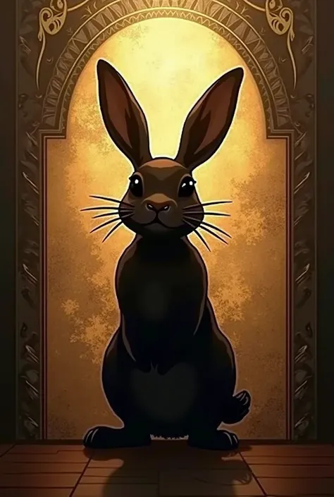 rabbit shadow logo with casino 

