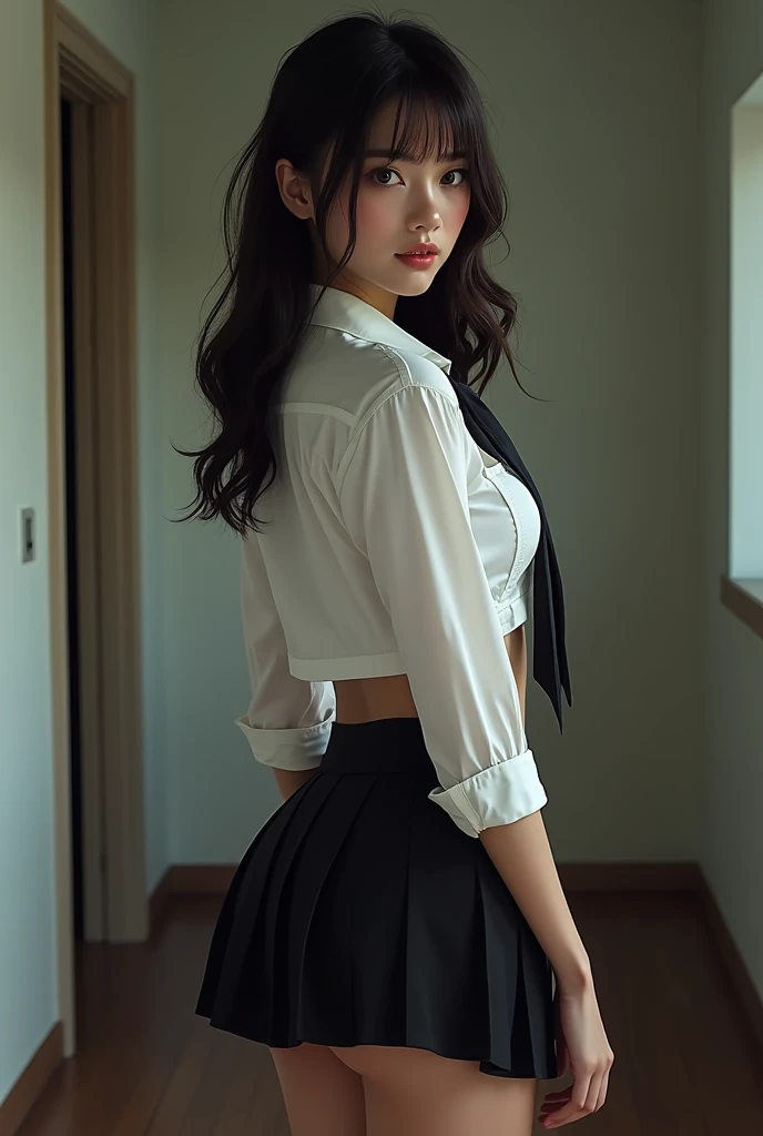 sexy schoolgirl posing.